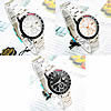 Bracelets de montre pour femmes, alliage de zinc, avec verre, Placage, avec un seul calendrier, plus de couleurs à choisir, 30mm, 14mm Environ 8 pouce, Vendu par PC