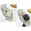 Bracelets de montre pour femmes, alliage de zinc, avec verre, Placage de couleur platine, plus de couleurs à choisir, 29mm, 14mm Environ 8 pouce, Vendu par PC