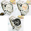Men Wrist Watch, Zinc Alloy, with Glass, plated, with single calendar & for man 42mm, 21mm Approx 8.6 Inch 