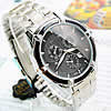 Men Wrist Watch, Zinc Alloy, with Glass, platinum color plated, with single calendar & for man, 39mm, 20mm Approx 8.8 Inch 