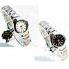 Women Wrist Watch, Zinc Alloy, with Glass, platinum color plated, for woman & with rhinestone 25mm, 12mm Approx 7.5 Inch 