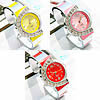 Cuff Bangle Watch, Zinc Alloy, with Glass, platinum color plated, open & for woman & with rhinestone 25mm, 13mm 