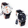 Men Wrist Watch, Zinc Alloy, with PU Leather & Glass, platinum color plated, for man & waterproof 43mm, 22mm Approx 9.4 Inch 
