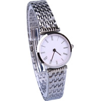 Women Wrist Watch, Zinc Alloy, with Glass, platinum color plated, for woman, 25mm, 13mm Approx 7.8 Inch 