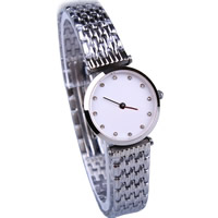Women Wrist Watch, Zinc Alloy, with Glass, platinum color plated, for woman & with rhinestone, 25mm, 13mm Approx 7.8 Inch 