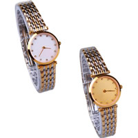Women Wrist Watch, Zinc Alloy, with Glass, plated, for woman & with rhinestone 25mm, 13mm Approx 7.8 Inch 