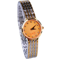 Women Wrist Watch, Zinc Alloy, with Glass, plated, for woman & with rhinestone, 25mm, 13mm Approx 7.8 Inch 