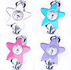Cuff Bangle Watch, Zinc Alloy, with Glass, Star, platinum color plated, open & for woman & enamel 15mm, 12mm Approx 6.8 Inch 