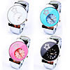 Bracelets de montre pour femmes, alliage de zinc, avec verre, Placage de couleur platine, avec motif d'étoile & ouvert & avec strass, plus de couleurs à choisir, 33mm, 21mm Environ 6.8 pouce, Vendu par PC
