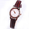 Bracelets de montre pour femmes, alliage de zinc, avec cuir PU & verre, Placage, 25mm, 10mm Environ 7.8 pouce, Vendu par PC