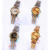 Bracelets de montre pour femmes, alliage de zinc, avec verre, Placage, avec le double calendrier & imperméable & avec strass, plus de couleurs à choisir, 25mm, 13mm Environ 8.2 pouce, Vendu par PC