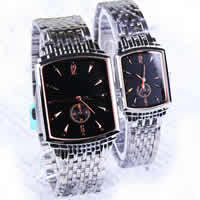 Couple Watch Bracelets, Zinc Alloy, with Glass, Rectangle, plated, for couple, cadmium free  14-20mm Approx 7.8 Inch, Approx 9 Inch 