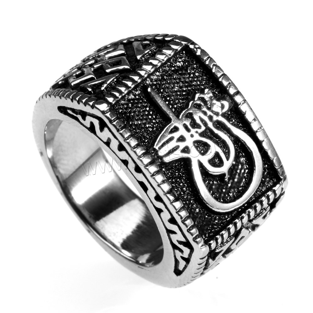 Men Stainless Steel Ring in Bulk, Titanium Steel, different size for choice & blacken, Sold By PC