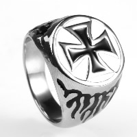 Нержавеющая сталь Человек палец кольцо, титан, разный размер для выбора & эмаль, оригинальный цвет, продается PC