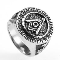 Нержавеющая сталь Человек палец кольцо, титан, разный размер для выбора & чернеют, продается PC