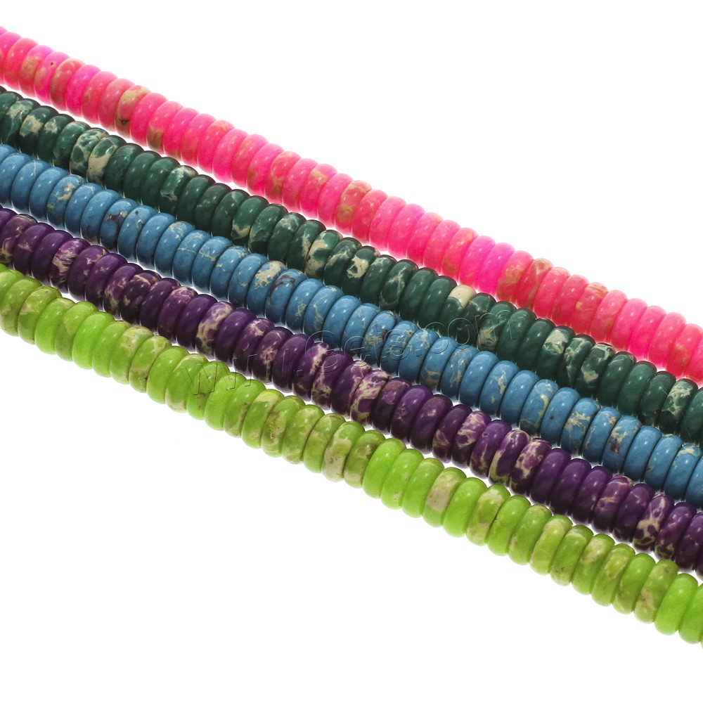 Mosaïque de perles Turquoise, Turquoise mosaïque, rondelle, normes différentes pour le choix, plus de couleurs à choisir, Trou:Environ 1mm, Longueur:Environ 15 pouce, Vendu par brin