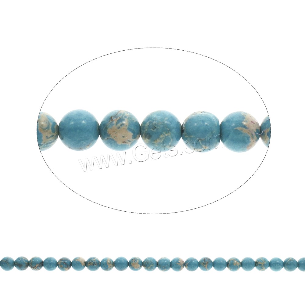 Mosaic Turquoise Beads, Round, different size for choice, more colors for choice, Hole:Approx 1mm, Length:Approx 15.5 Inch, Sold By Strand