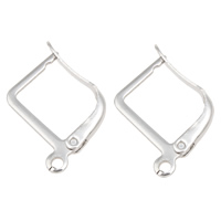 Stainless Steel Lever Back Earring Component, original color Approx 1mm 