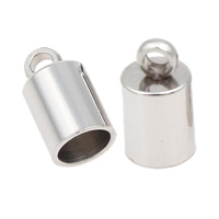Stainless Steel End Caps, original color Approx 1mm, 4mm 