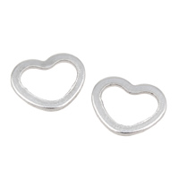 Stainless Steel Linking Ring, Heart, original color Approx 4mm 