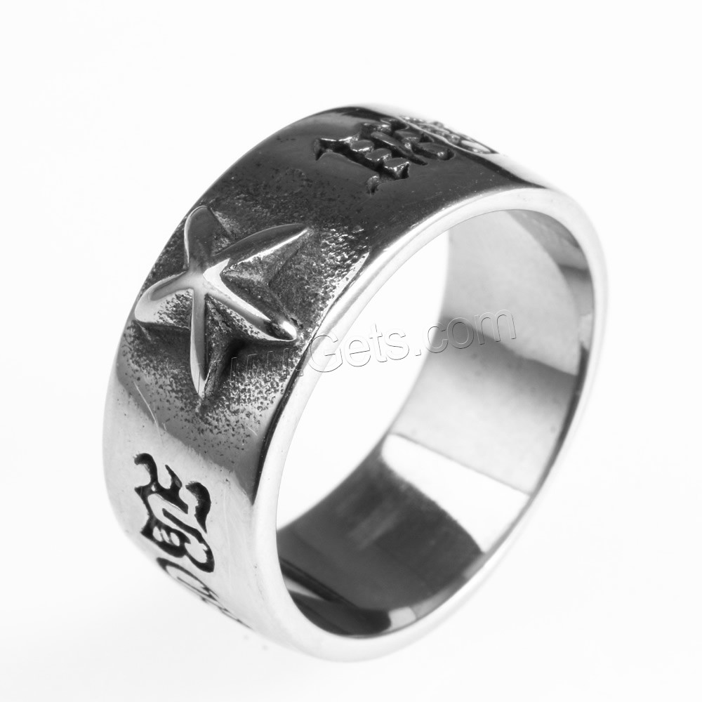 Men Stainless Steel Ring in Bulk, Titanium Steel, different size for choice & blacken, Sold By PC