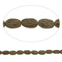 Original Wood Beads, Flat Oval, original color - Approx 2.5mm Approx 31 Inch, Approx 