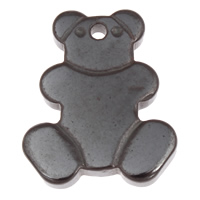 Non Magnetic Hematite Pendant, Bear, Grade A Approx 1.5mm 