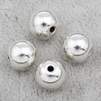 Zinc Alloy Jewelry Beads, Round, plated 7mm Approx 1mm, Approx 