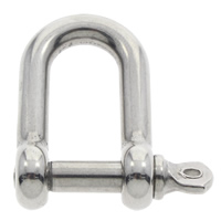 Stainless Steel Screw Pin Shackle, original color Approx 2mm 