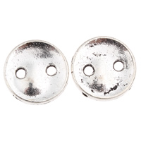 2 Hole Zinc Alloy Button, Flat Round, plated lead & cadmium free Approx 1mm, Approx 