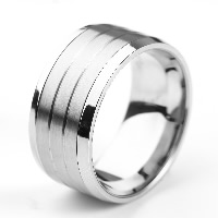 Нержавеющая сталь Человек палец кольцо, титан, разный размер для выбора, оригинальный цвет, продается PC