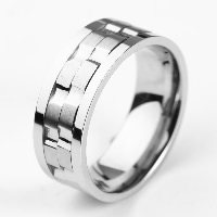 Men Stainless Steel Ring in Bulk, Titanium Steel original color 