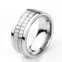 Нержавеющая сталь Человек палец кольцо, титан, разный размер для выбора, оригинальный цвет, продается PC