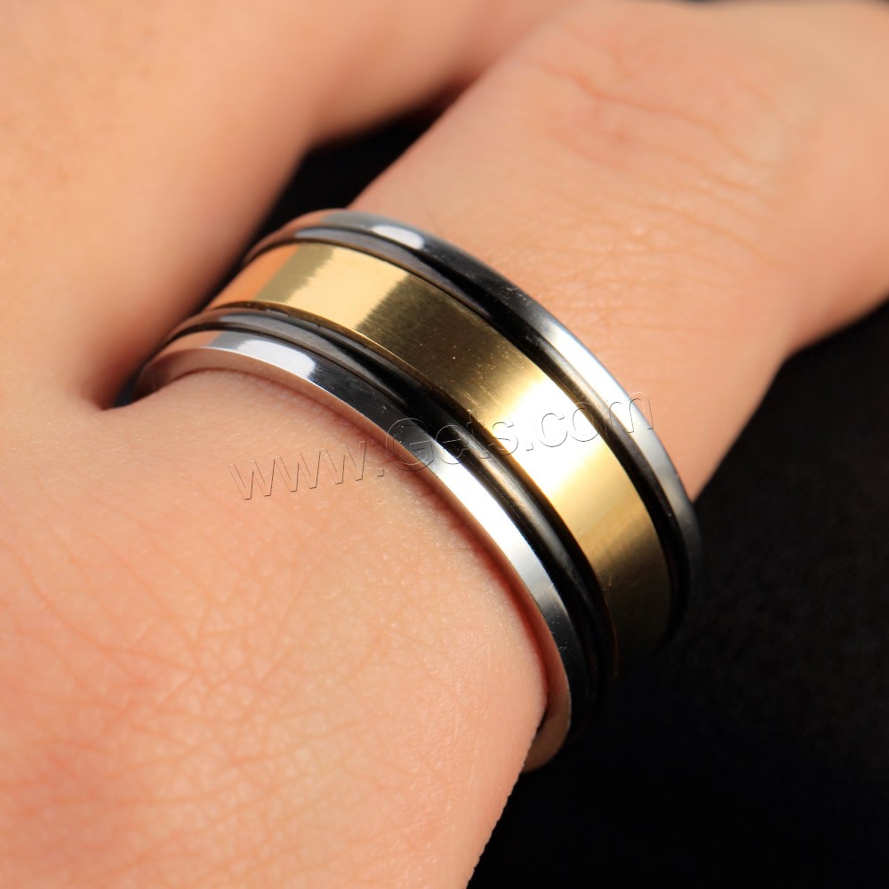 Нержавеющая сталь Человек палец кольцо, титан, Другое покрытие, разный размер для выбора, продается PC