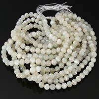 Perles Pierre de lune, Rond, multiple tailles pour le choix Environ 1mm .5 pouce, Vendu par brin