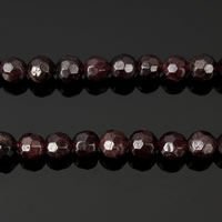 Natural Garnet Beads, Round, January Birthstone & faceted, Grade A Inch 