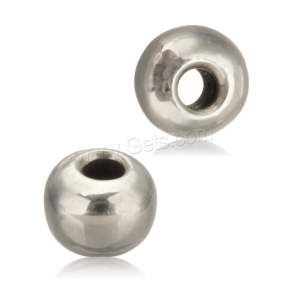 Round Sterling Silver Beads, 925 Sterling Silver, Drum, different size for choice, Sold By PC