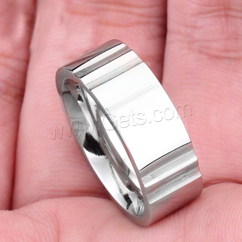 Anillo de dedo de acero inoxidable hombre, acero inoxidable 316L, diverso tamaño para la opción, color original, Vendido por UD
