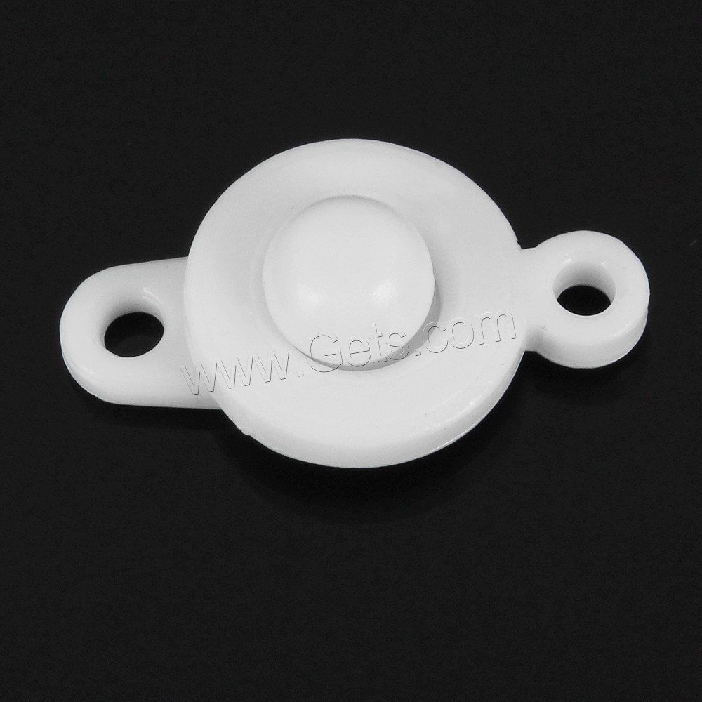 Rubber Jewelry Snap Button, different size for choice, white, Sold By PC