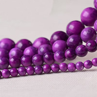 Sugilite Beads, Round, synthetic Approx 1mm Approx 15.3 Inch 