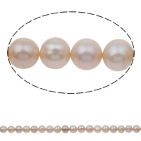Perlas Patata Freshwater, Perlas cultivadas de agua dulce, natural, Rosado, 8-9mm, agujero:aproximado 0.8mm, longitud:aproximado 15.5 Inch, Vendido por Sarta