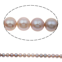 Round Cultured Freshwater Pearl Beads, natural, two tone, mixed colors, 9-10mm Approx 0.8mm Approx 14.5 Inch 
