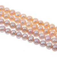 Perlas Patata Freshwater, Perlas cultivadas de agua dulce, natural, más colores para la opción, 5-6mm, agujero:aproximado 0.8mm, longitud:aproximado 15 Inch, Vendido por Sarta