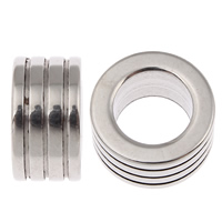 Stainless Steel Large Hole Beads, Column, original color Approx 6.9mm 