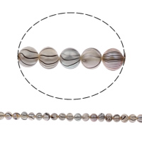 Perlas Patata Freshwater, Perlas cultivadas de agua dulce, 7-8mm, agujero:aproximado 0.8mm, longitud:aproximado 14.5 Inch, Vendido por Sarta