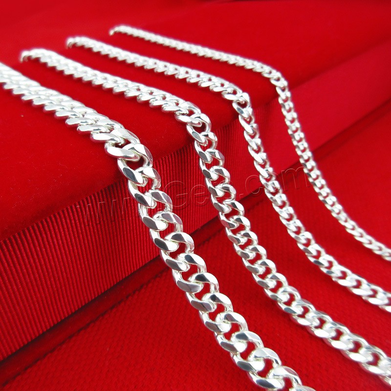 Sterling Silver Jewelry Chain, 925 Sterling Silver, different size for choice & curb chain, Sold By G