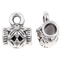 Zinc Alloy Bail Beads, Drum, antique silver color plated, lead & cadmium free Approx 1mm, 3mm, Approx 