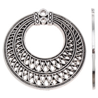 Zinc Alloy Jewelry Pendants, Donut, antique silver color plated, lead & cadmium free Approx 3mm 
