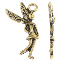 Character Shaped Zinc Alloy Pendants, Fairy, antique gold color plated, lead & cadmium free Approx 2mm, Approx 