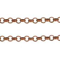 Brass Rolo Chain, plated 